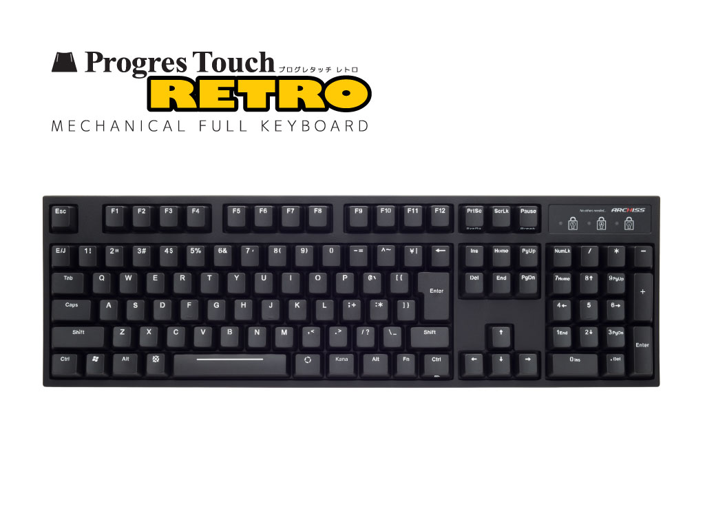 ARCHISS progress touch retro 静音赤軸