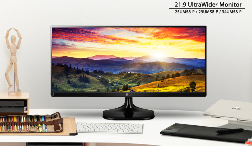 LG 34UM58-P 34インチ 21:9 ウルトラワイドディスプレイ