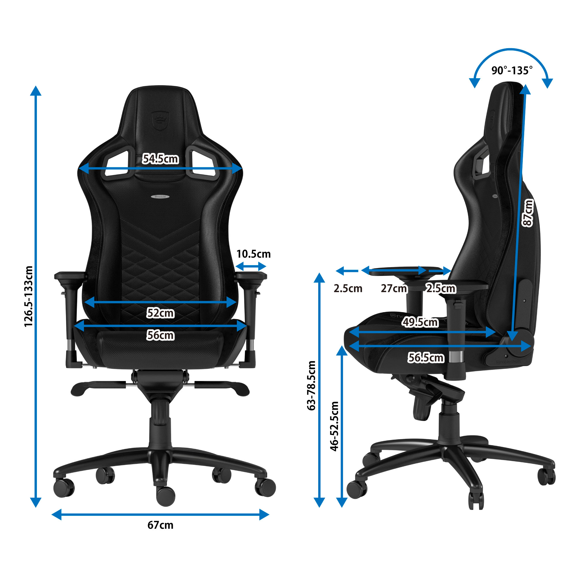 テレワークnoblechairs EPIC ノーブルチェアーズ ゲーミングチェア