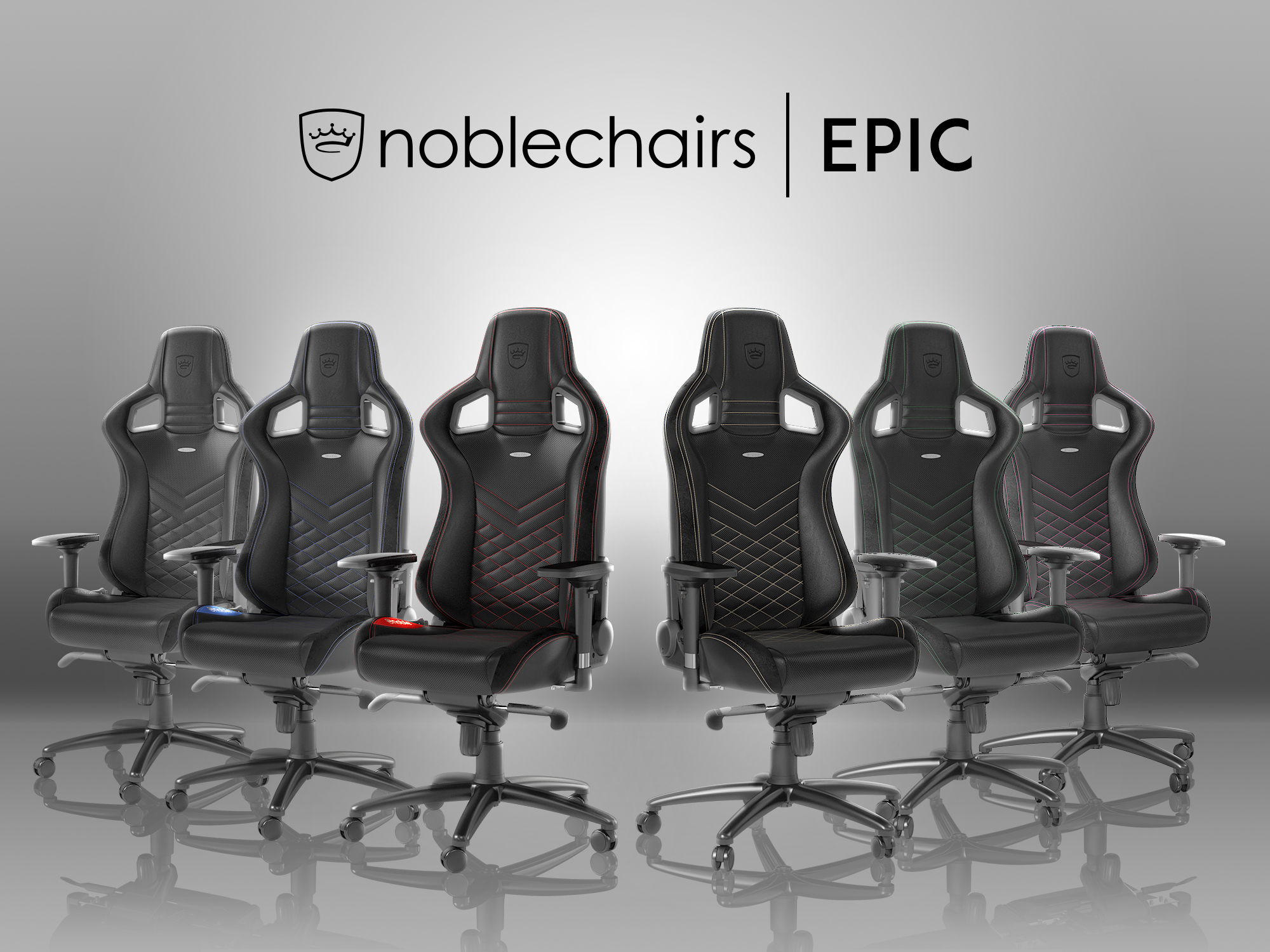 しまんちゅ様専用 noblechairs EPIC ゲーミングチェア-