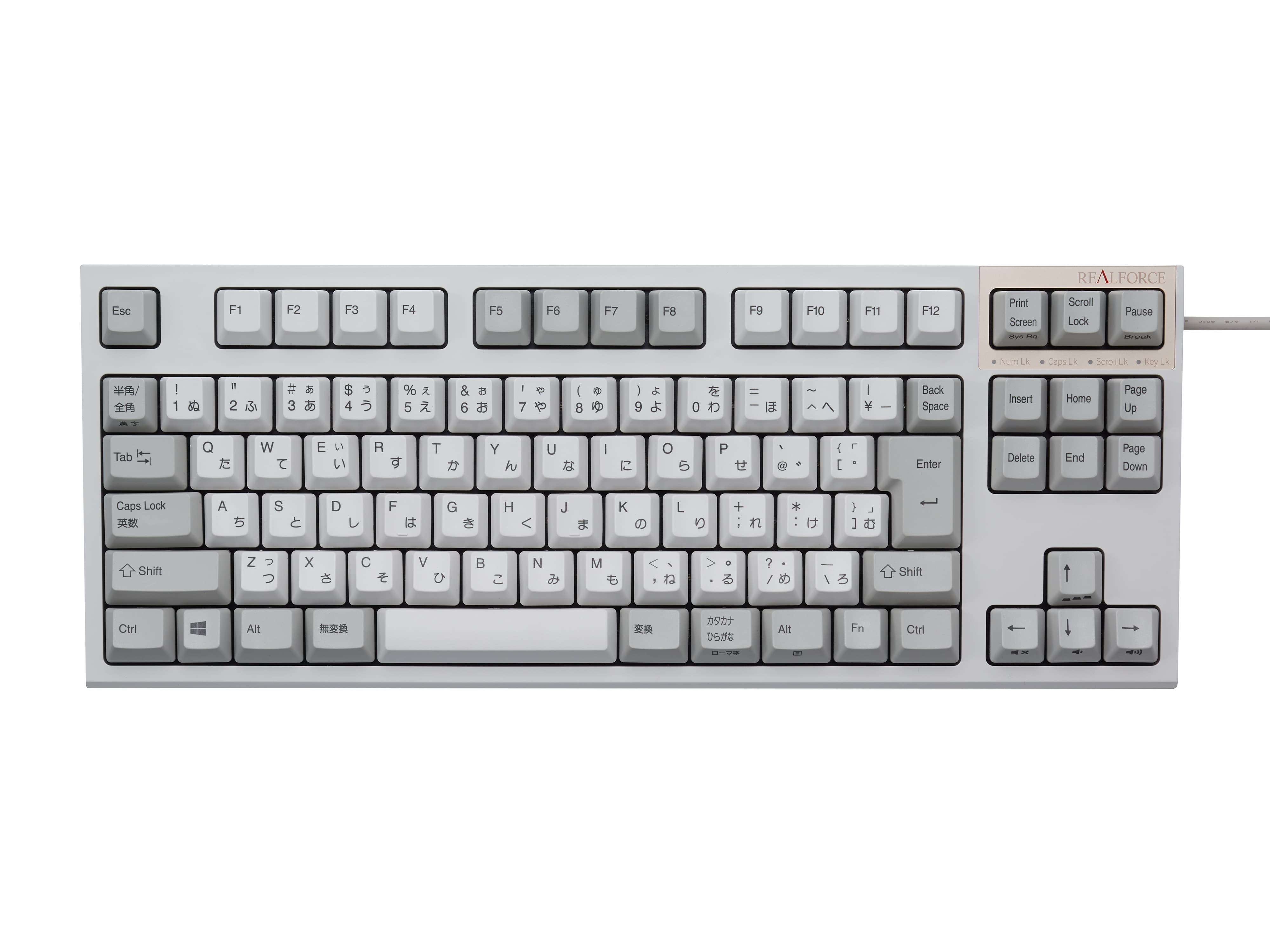 R2TLSA-JP3-BK仕様東プレ Realforce R2TLSA-JP3-BK 日本語テンキーレス