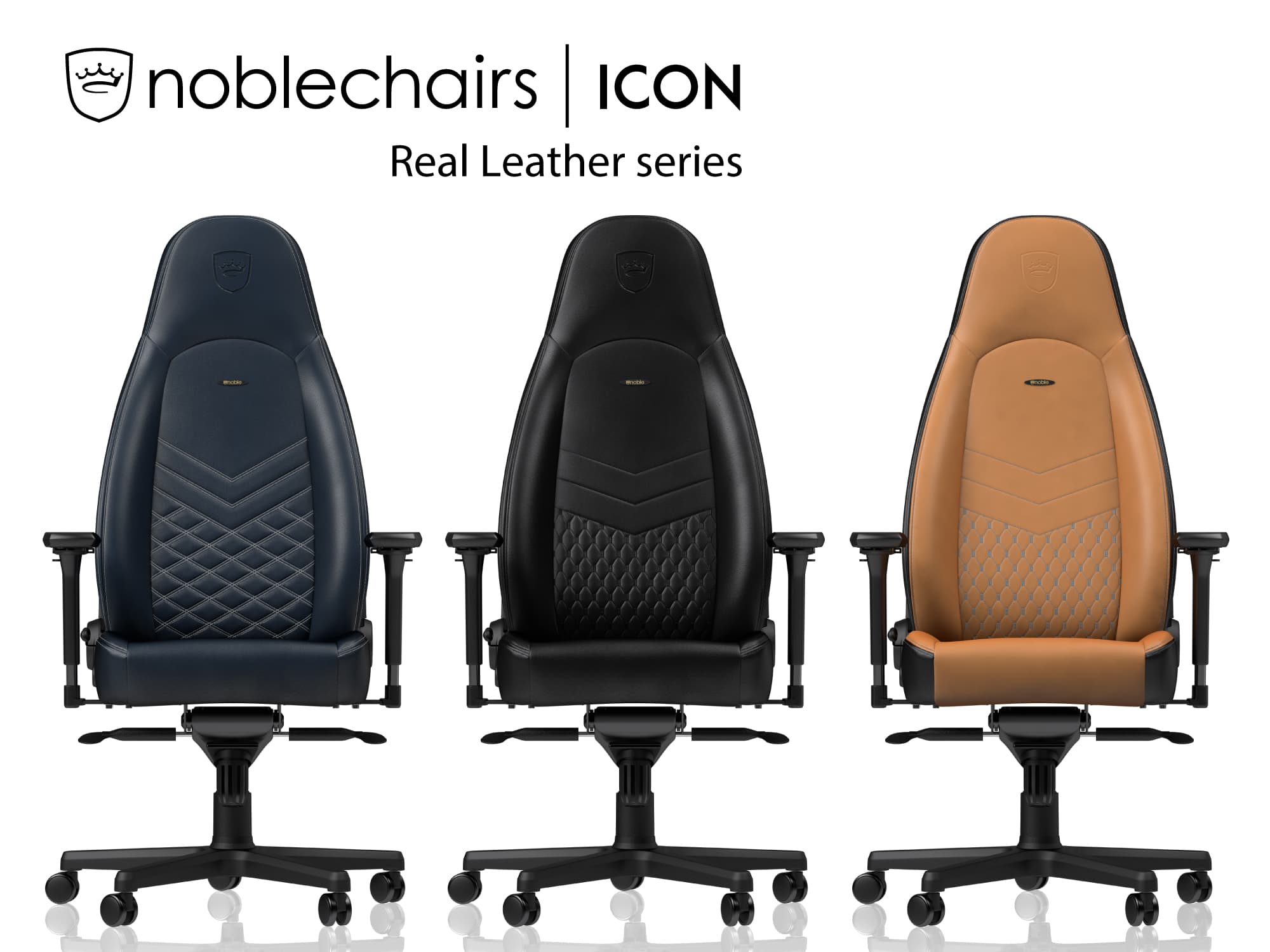 noblechairs ICON - Real Leather - ゲーミングチェア - 株式会社