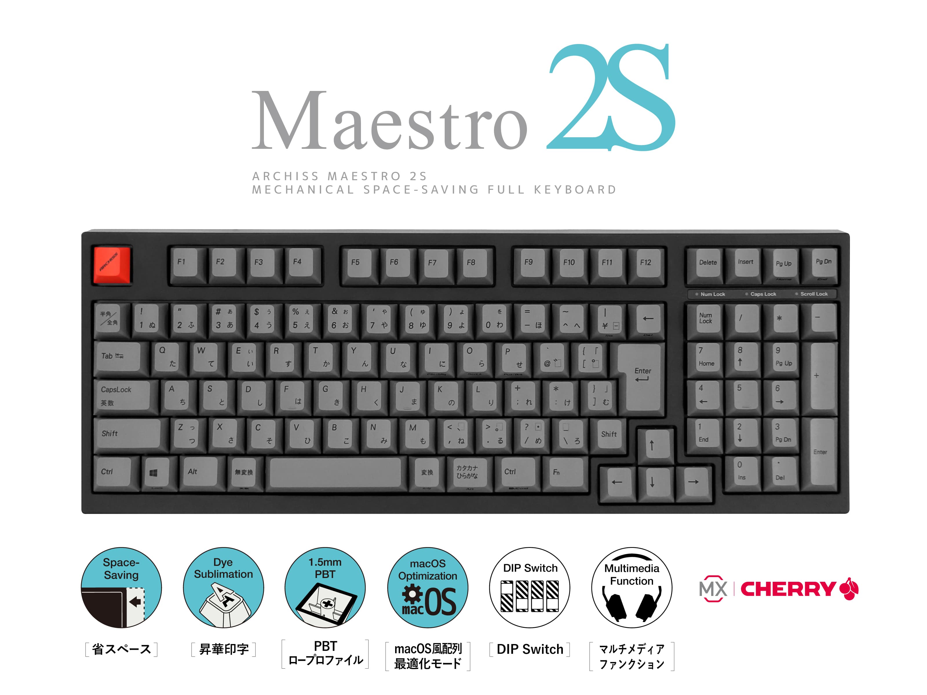 Maestro 2S（日本語配列）- ARCHISS - 株式会社アーキサイト