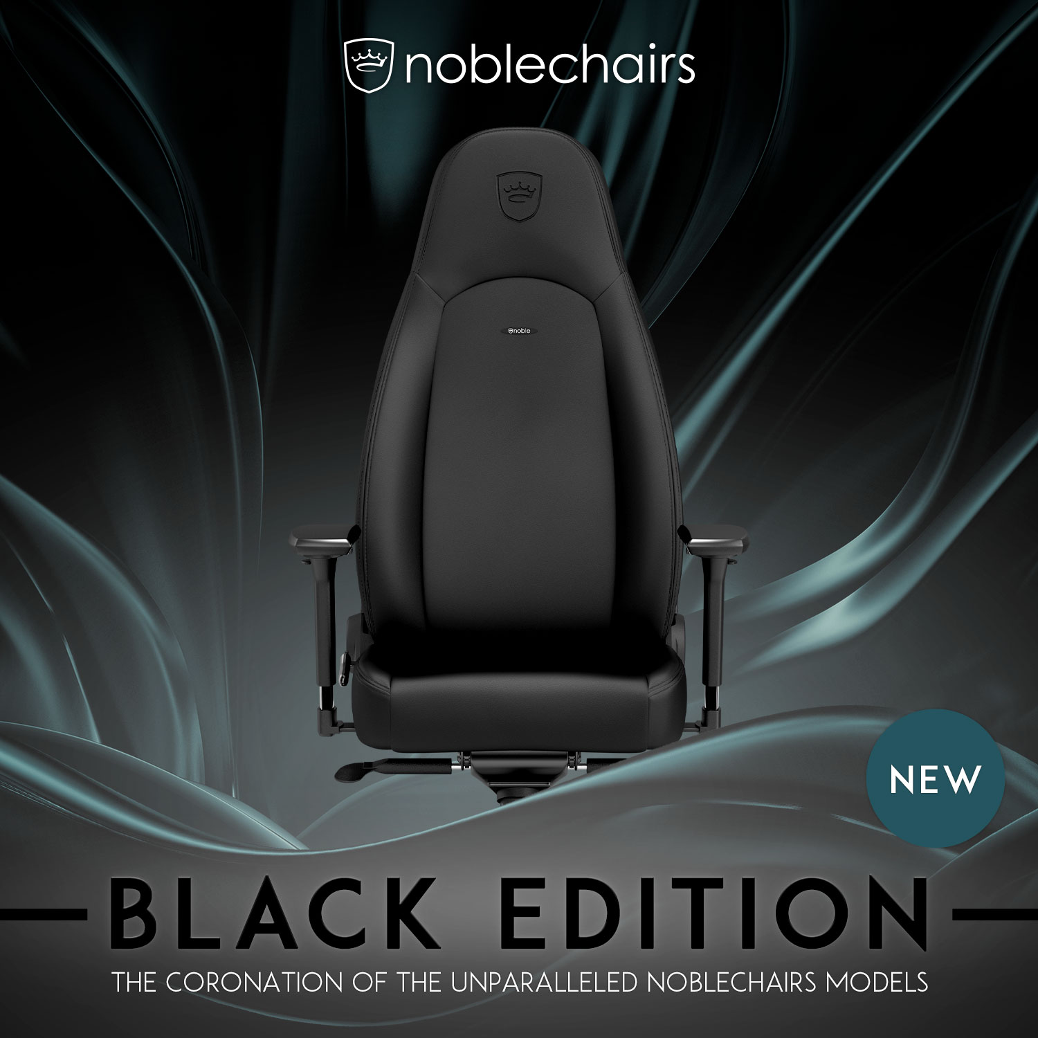 noblechairs ICON - BLACK EDITION - ゲーミングチェア - 株式会社