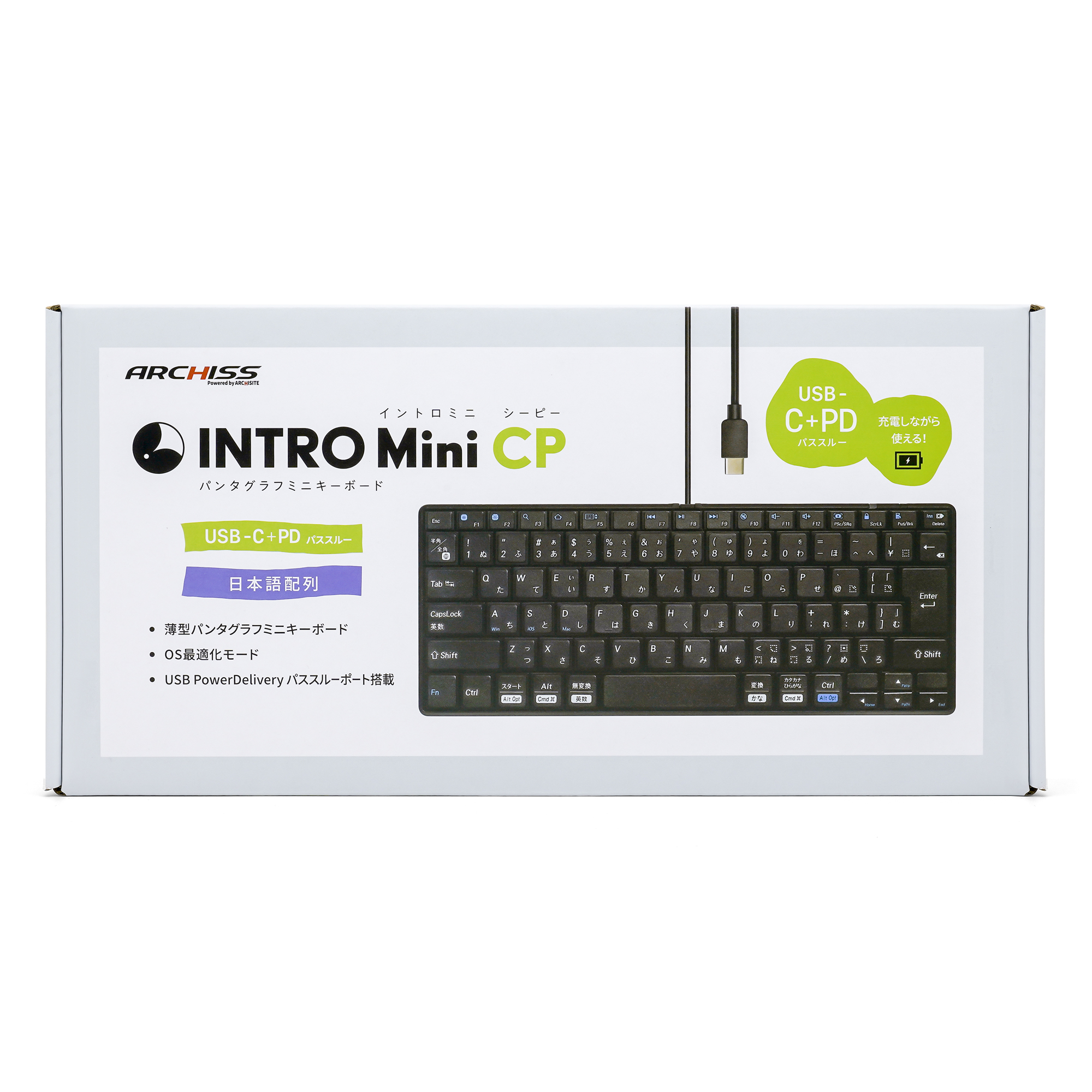 INTRO Mini CP（日本語配列）（パンタグラフタイプ） - 株式会社アーキ ...