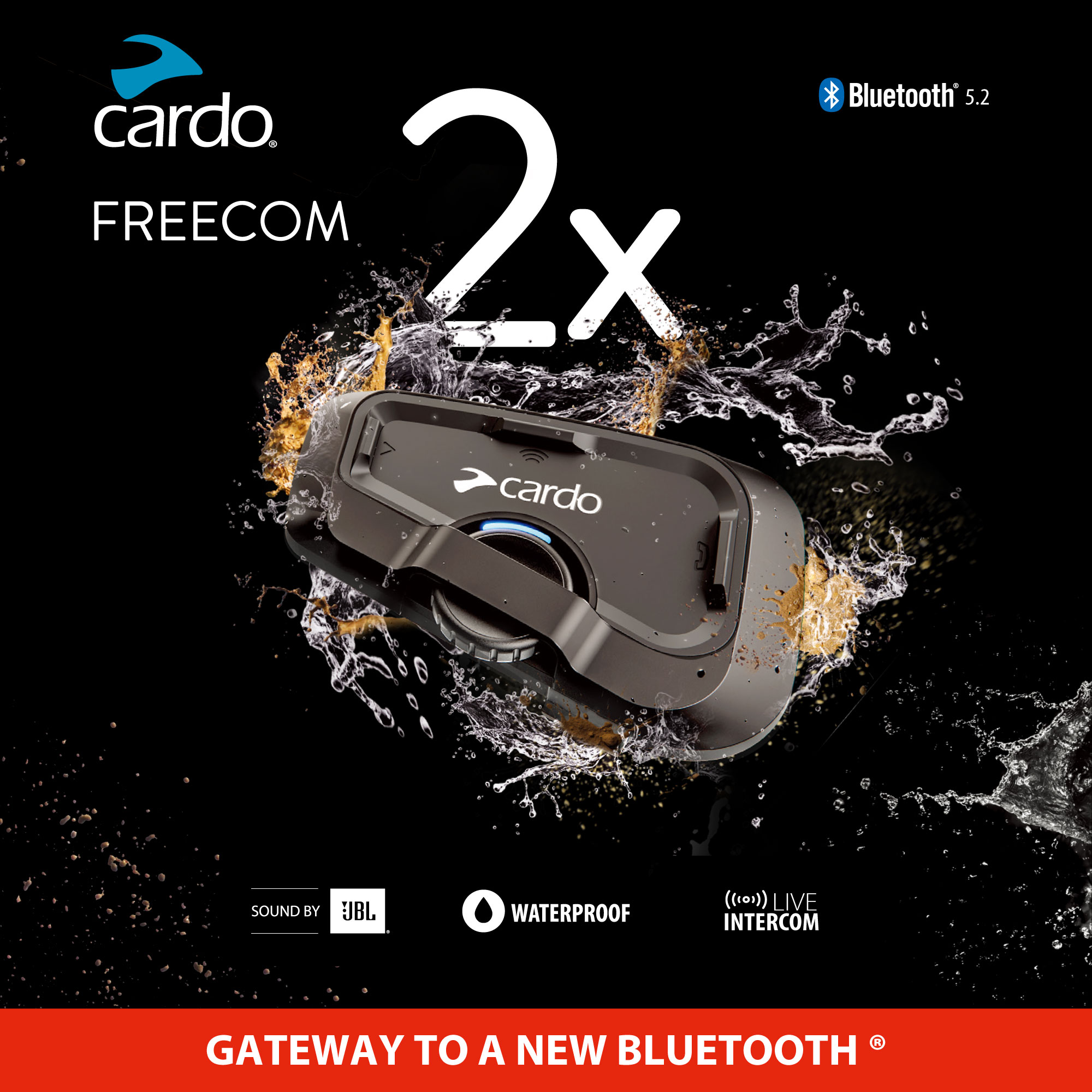 Cardo カルド FREECOM 4+ JBL ソロ インカム バイク