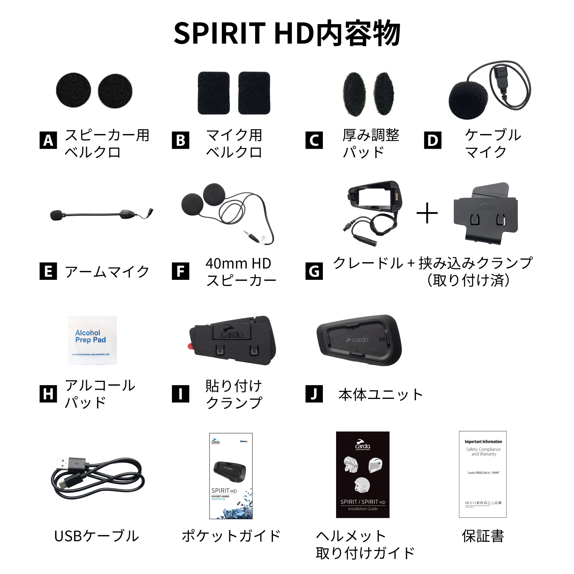 SPIRIT HD - Cardo - バイク用インカム - 株式会社アーキサイト